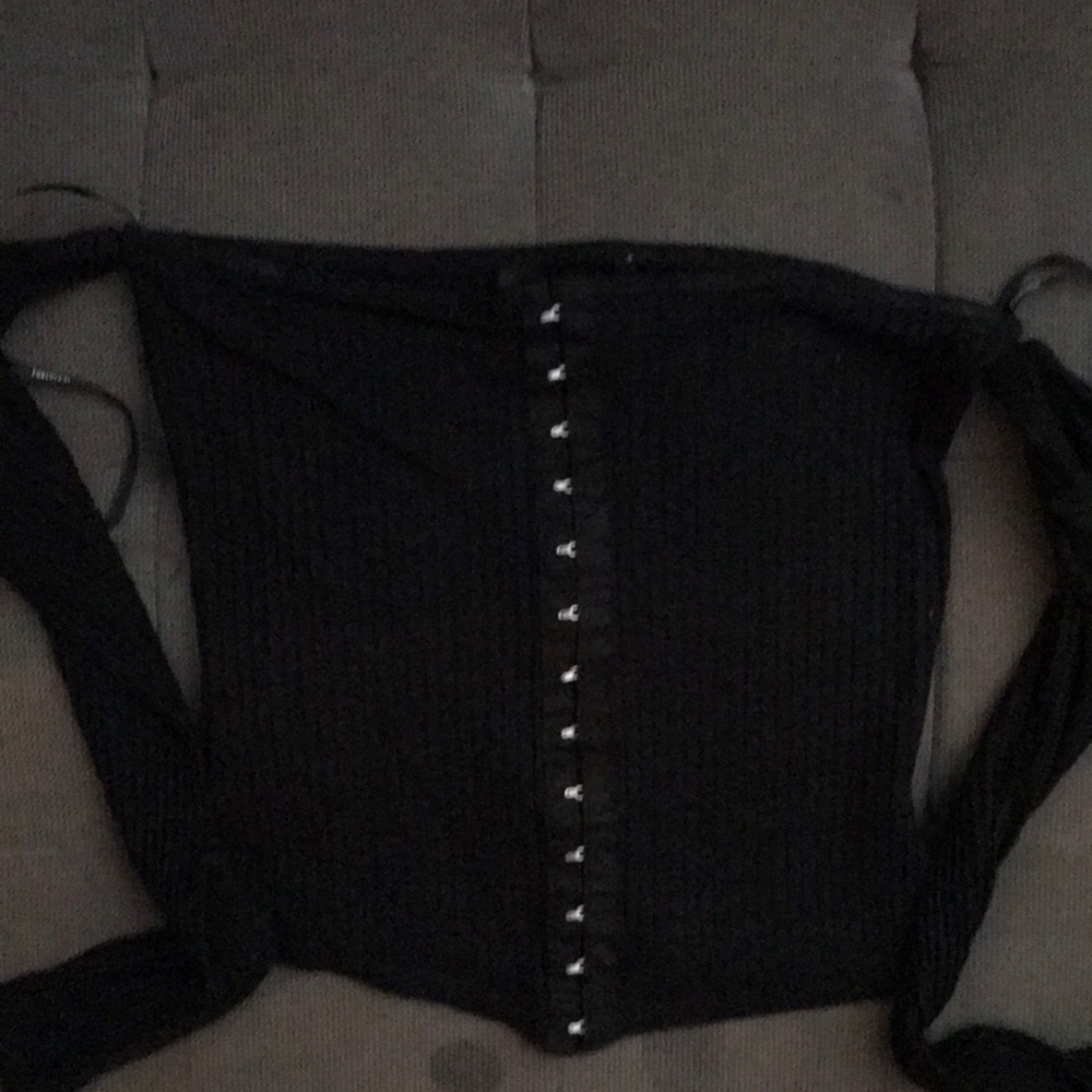 Black crop top